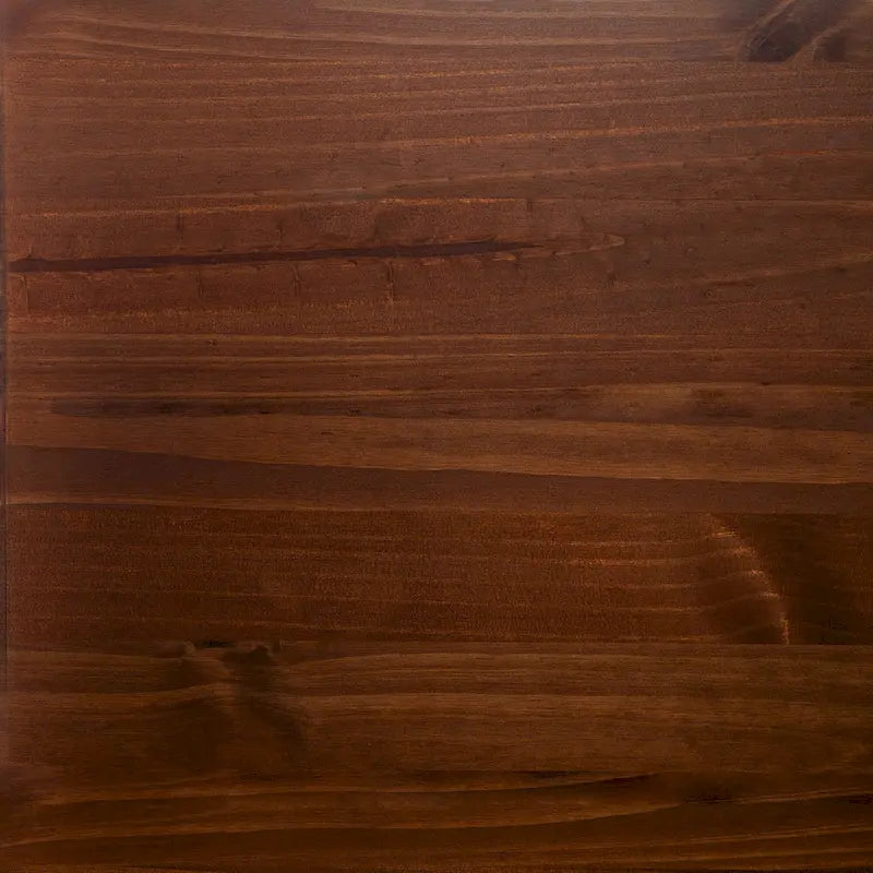 Commode à 6 tiroirs en bois massif avec poignées métalliques, coloris Caramel / Noyer, 1 personne