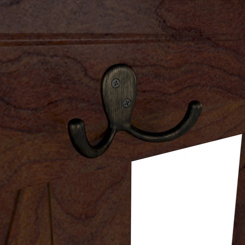 Porte-manteau avec banc de rangement à chaussures, motif en X, pour 1 personne
