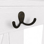 Porte-manteau avec banc de rangement à chaussures, motif en X, pour 1 personne