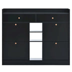 Meuble à chaussures rabattable blanc/noir, organisateur de rangement à 6 tiroirs et 2 niveaux, assemblage par 2 personnes