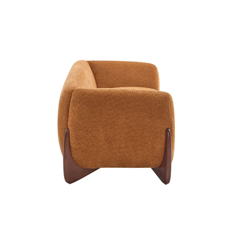 Canapé 3 places Boucle – Blanc / Caramel / Bleu marine / Amande / Vert olive