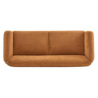 Canapé 3 places Boucle – Blanc / Caramel / Bleu marine / Amande / Vert olive