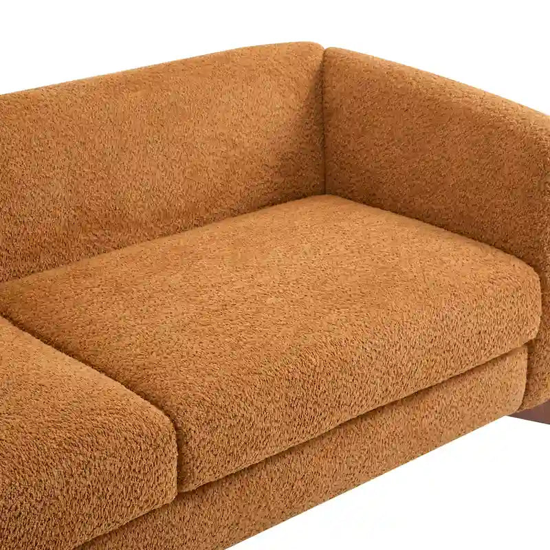 Canapé 3 places Boucle – Blanc / Caramel / Bleu marine / Amande / Vert olive