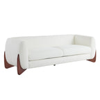 Canapé 3 places Boucle – Blanc / Caramel / Bleu marine / Amande / Vert olive