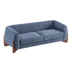 Canapé 3 places Boucle – Blanc / Caramel / Bleu marine / Amande / Vert olive