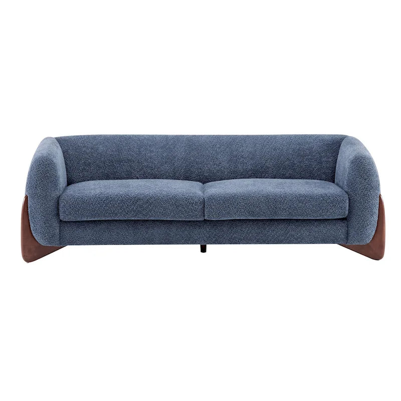Canapé 3 places Boucle – Blanc / Caramel / Bleu marine / Amande / Vert olive