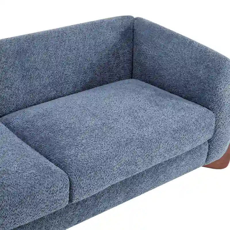 Canapé 3 places Boucle – Blanc / Caramel / Bleu marine / Amande / Vert olive