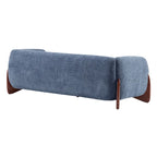 Canapé 3 places Boucle – Blanc / Caramel / Bleu marine / Amande / Vert olive