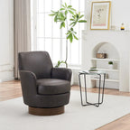 Fauteuil pivotant – Beige / Gris foncé / Marron / Bleu / Gris, une place