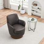 Fauteuil pivotant – Beige / Gris foncé / Marron / Bleu / Gris, une place