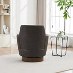 Fauteuil pivotant – Beige / Gris foncé / Marron / Bleu / Gris, une place