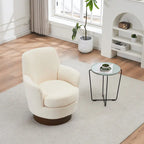 Fauteuil pivotant – Beige / Gris foncé / Marron / Bleu / Gris, une place
