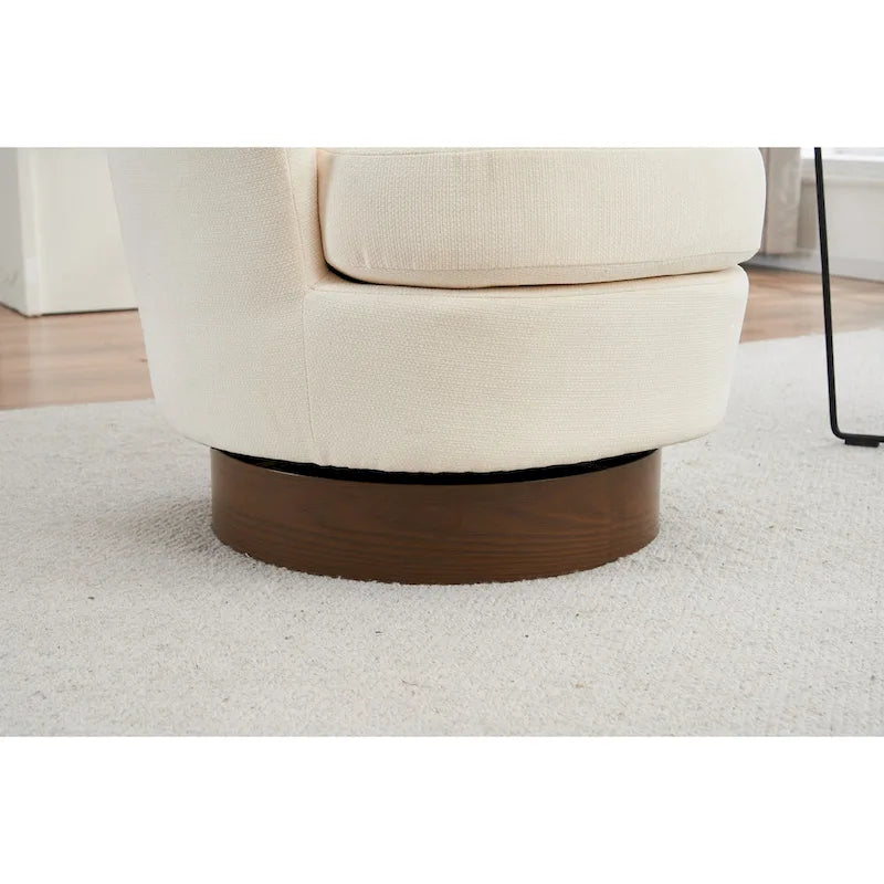 Fauteuil pivotant – Beige / Gris foncé / Marron / Bleu / Gris, une place