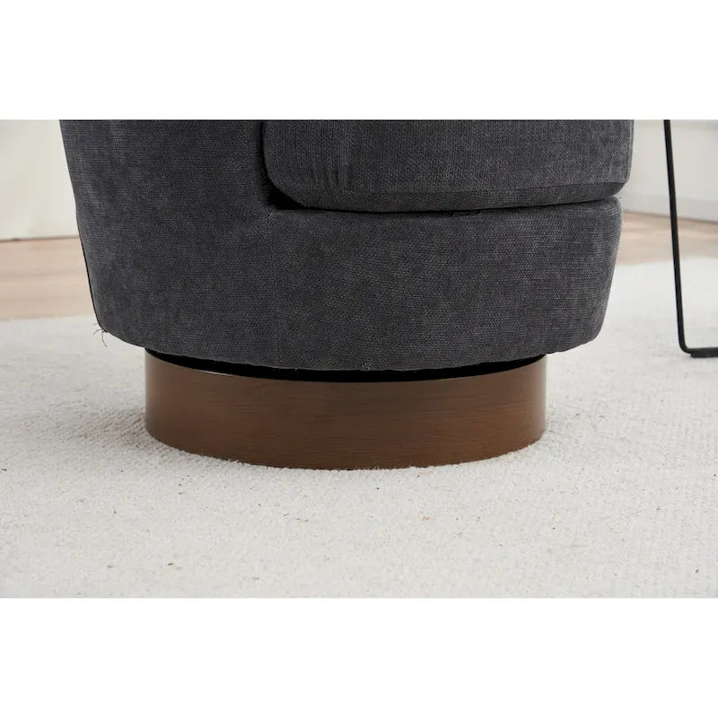 Fauteuil pivotant – Beige / Gris foncé / Marron / Bleu / Gris, une place