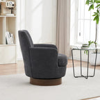 Fauteuil pivotant – Beige / Gris foncé / Marron / Bleu / Gris, une place