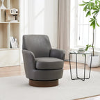 Fauteuil pivotant – Beige / Gris foncé / Marron / Bleu / Gris, une place