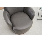 Fauteuil pivotant – Beige / Gris foncé / Marron / Bleu / Gris, une place