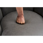 Fauteuil pivotant – Beige / Gris foncé / Marron / Bleu / Gris, une place