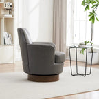 Fauteuil pivotant – Beige / Gris foncé / Marron / Bleu / Gris, une place