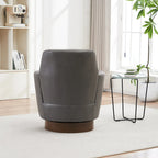 Fauteuil pivotant – Beige / Gris foncé / Marron / Bleu / Gris, une place
