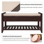 Banc de rangement d'entrée 1 personne avec tiroirs, Marine antique/Gris délavé/Pin ancien/Blanc/Espresso