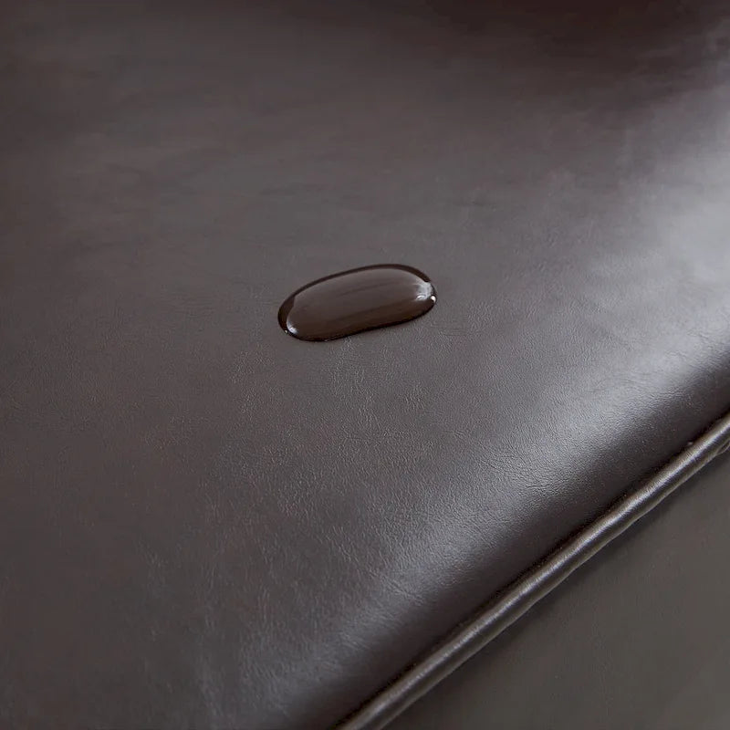 Fauteuil d'appoint capitonné une place avec oreiller lombaire, bleu lac / gris / beige / marron