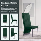 Chaise de salle à manger capitonnée à dossier haut, blanc/or, avec garniture cloutée, pieds en métal, siège simple
