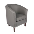 Fauteuil accent en similicuir (PU) — Gris / Noir / Marron / Turquoise / Vert