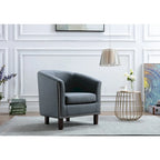 Fauteuil accent en similicuir (PU) — Gris / Noir / Marron / Turquoise / Vert