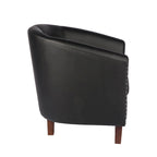 Fauteuil accent en similicuir (PU) — Gris / Noir / Marron / Turquoise / Vert