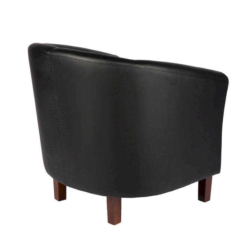 Fauteuil accent en similicuir (PU) — Gris / Noir / Marron / Turquoise / Vert