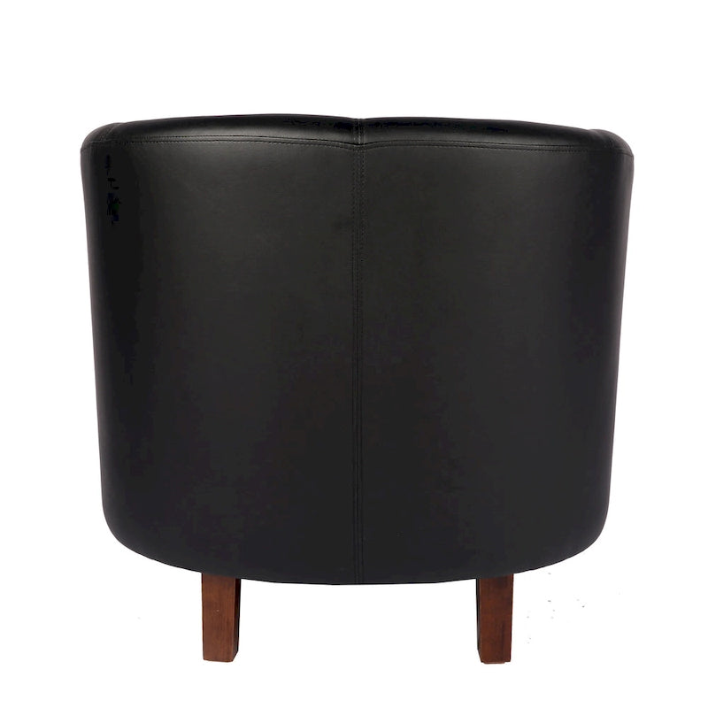 Fauteuil accent en similicuir (PU) — Gris / Noir / Marron / Turquoise / Vert