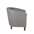 Fauteuil accent en similicuir (PU) — Gris / Noir / Marron / Turquoise / Vert