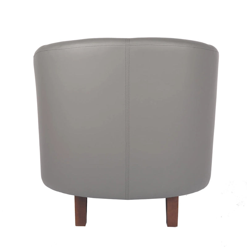 Fauteuil accent en similicuir (PU) — Gris / Noir / Marron / Turquoise / Vert