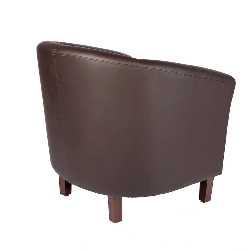 Fauteuil accent en similicuir (PU) — Gris / Noir / Marron / Turquoise / Vert