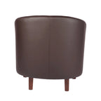 Fauteuil accent en similicuir (PU) — Gris / Noir / Marron / Turquoise / Vert