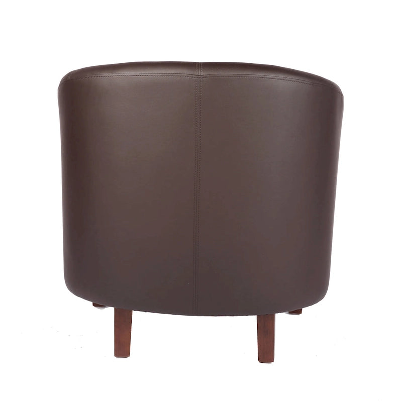 Fauteuil accent en similicuir (PU) — Gris / Noir / Marron / Turquoise / Vert