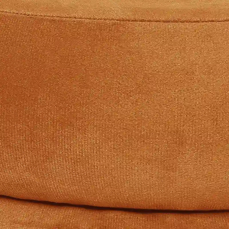 Pouf rond en velours, multicolore, une place, pieds en métal doré