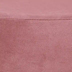Pouf rond en velours, multicolore, une place, pieds en métal doré