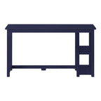 Bureau en bois avec 2 étagères – Blanc/Gris/Terre/Naturel, une personne