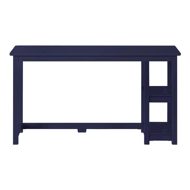 Bureau en bois avec 2 étagères – Blanc/Gris/Terre/Naturel, une personne