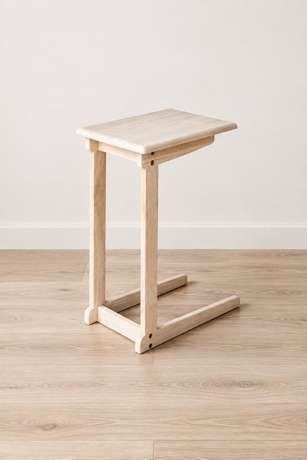 Unfinished Solid Parawood Sofa Server Table