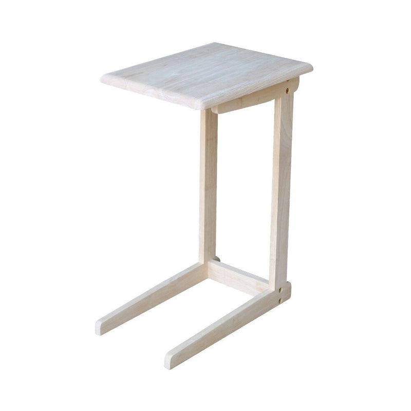 Table d'appoint de canapé en bois non fini, 1 personne