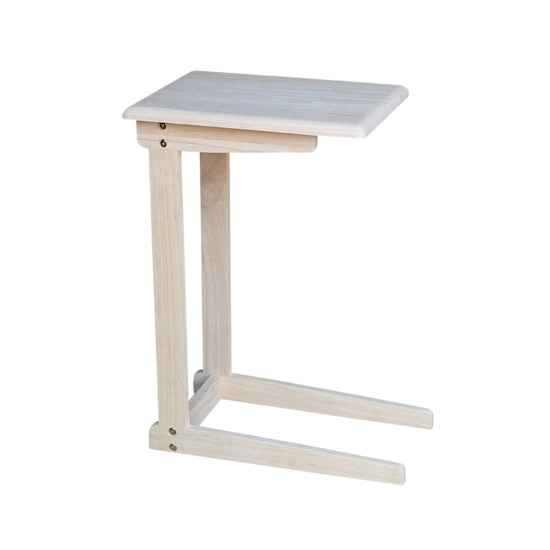 Table d'appoint de canapé en bois non fini, 1 personne