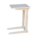 Table d'appoint de canapé en bois non fini, 1 personne