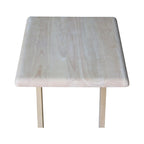 Table d'appoint de canapé en bois non fini, 1 personne
