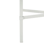 Table d'appoint métallique avec plateau en verre argenté/blanc/noir/doré – Simple