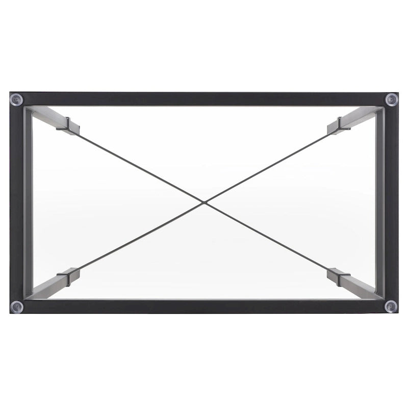 Table d'appoint métallique avec plateau en verre argenté/blanc/noir/doré – Simple