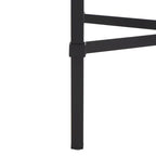 Table d'appoint métallique avec plateau en verre argenté/blanc/noir/doré – Simple