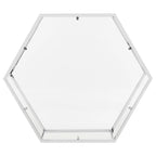 Table basse en verre hexagonale chromée – Style moderne, pièce d'accent 1 pièce